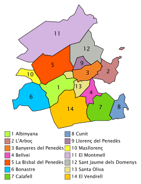 275px-Municipis_del_Baix_Penedès.svg